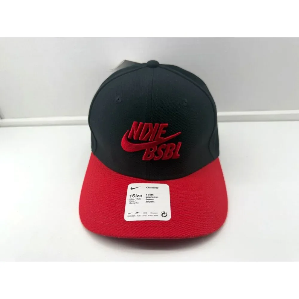 Nike Youth Classic99 Baseball Hat - Black & Red